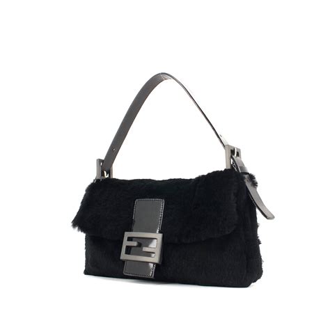 baguette fendi pelle nera|Borse Fendi Baguette .